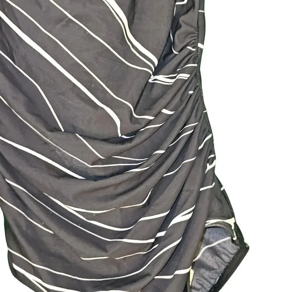 Miraclesuit Womens Black Cream One‎ Piece Swimsuit 8